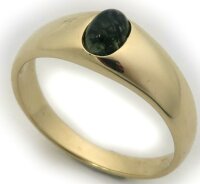 Herren Ring echt Gold 333 echt Moosachat 8 karat Gelbgold...