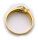 Damen Ring echt Gold 333 Topas 8 karat Gelbgold Blautopas 4 x 4 mm Quadrat