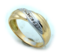 Damen Ring Brillant 0,03 carat w si echt Gold 585 Glanz...
